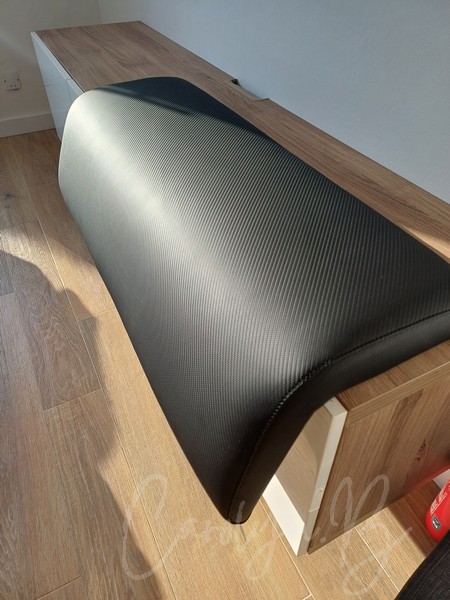 banquette effet carbone sellerie marine