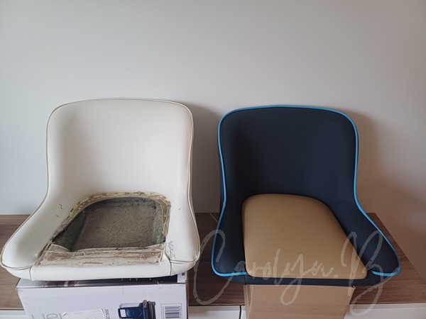 avant après sellerie nautique siège assise