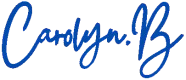 logo CarolynB bleu